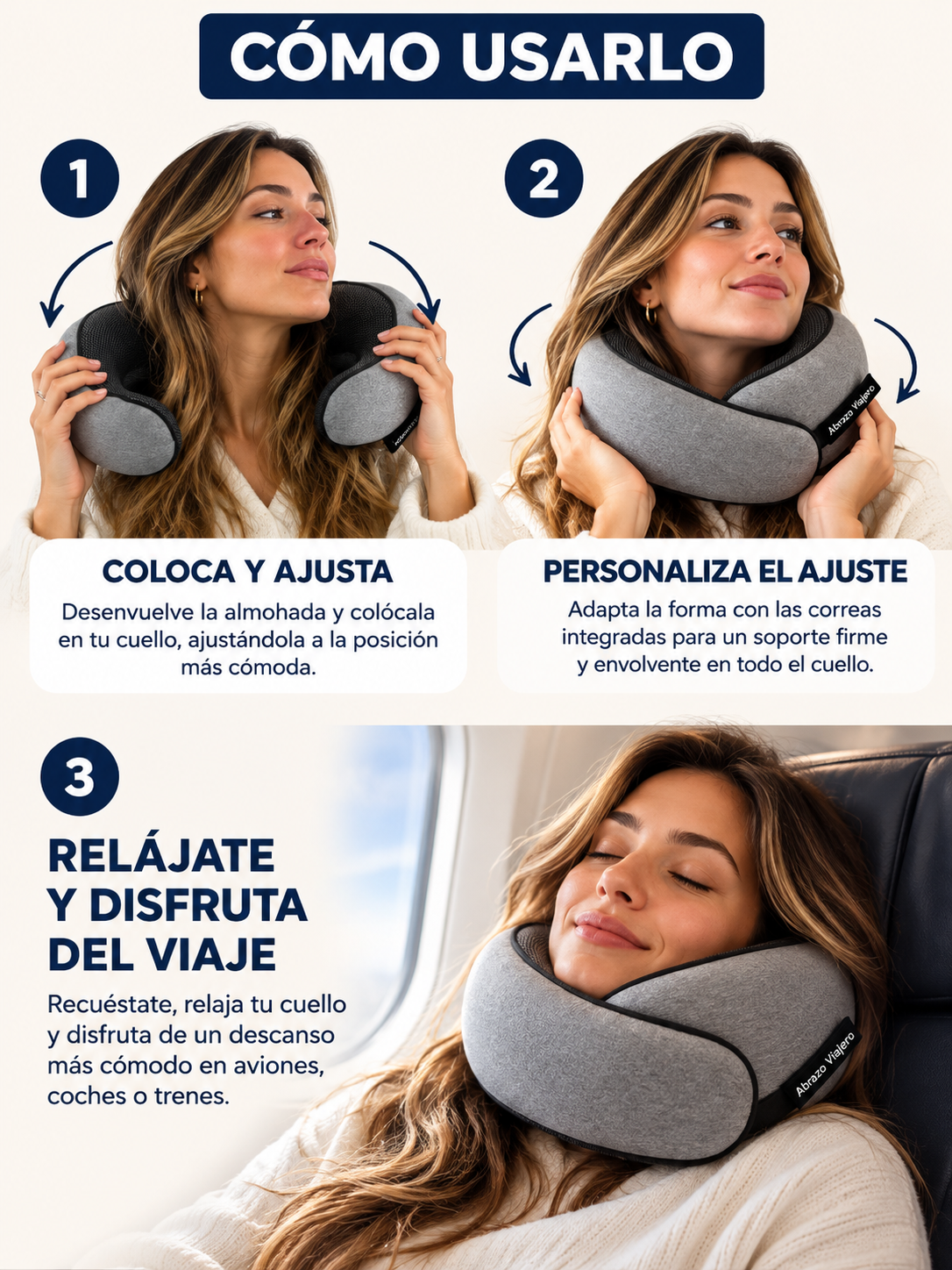 Abrazo Viajero™ — Tu Almohada de Viaje