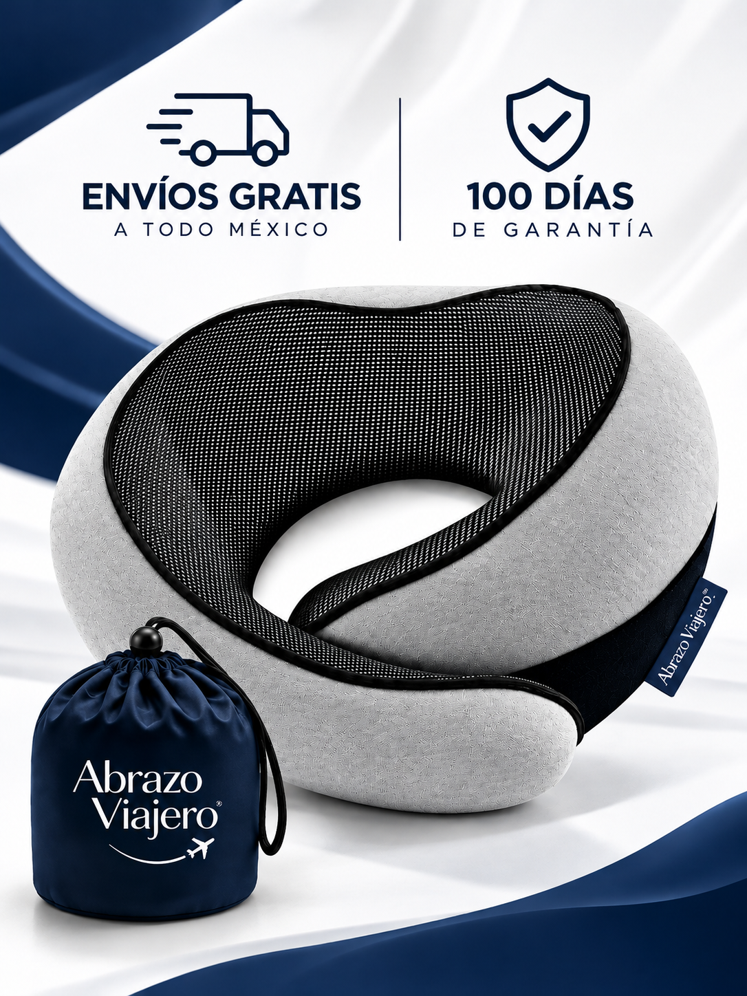 Abrazo Viajero™ — Tu Almohada de Viaje