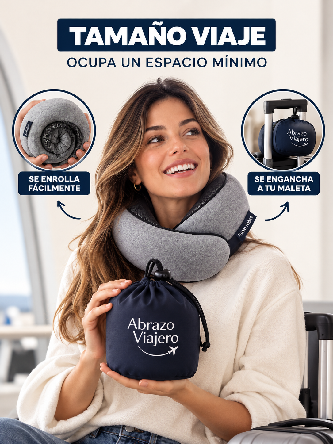 Abrazo Viajero™ — Tu Almohada de Viaje