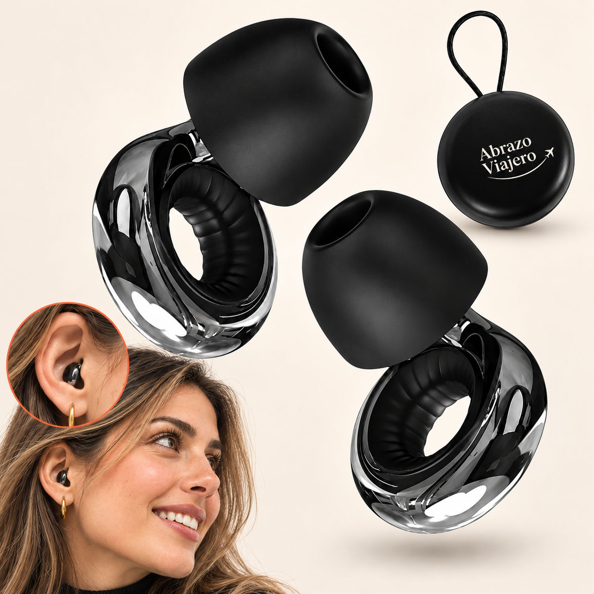 Abrazo Viajero® | Tapones Antirruido para Viajar