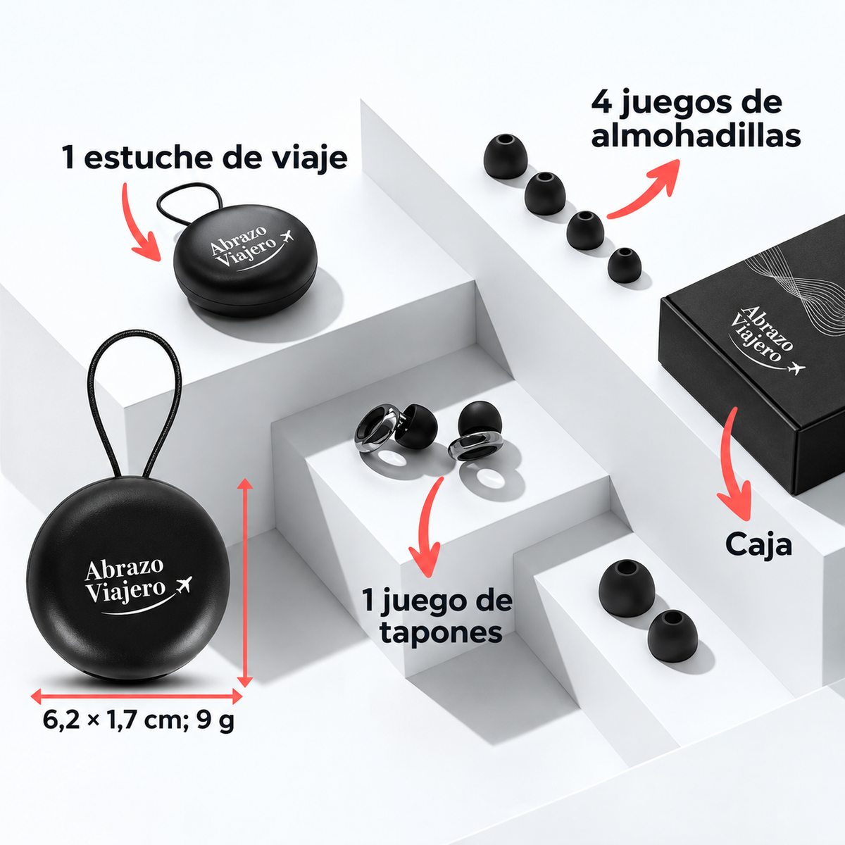 Abrazo Viajero® | Tapones Antirruido para Viajar